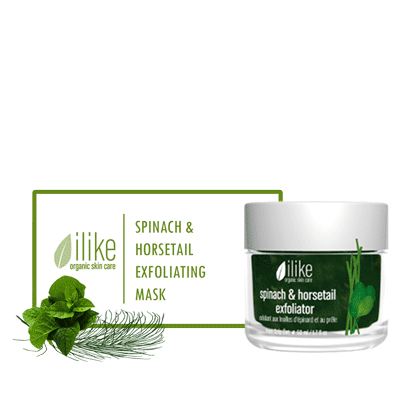 Ilike Gel Mask - Spinach & Horsetail Exfoliating - Biosense Clinic