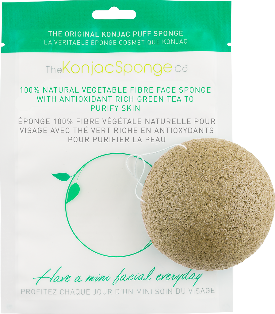 Konjac & Green Tea Facial Sponge Puff - Biosense Clinic