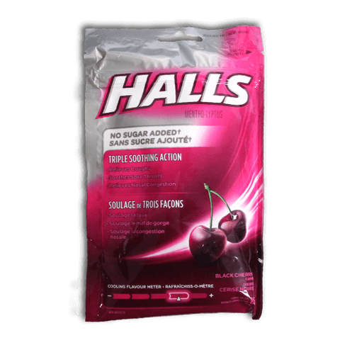 Halls Sugar Free Cough Drops (Black Cherry) - Biosense Clinic