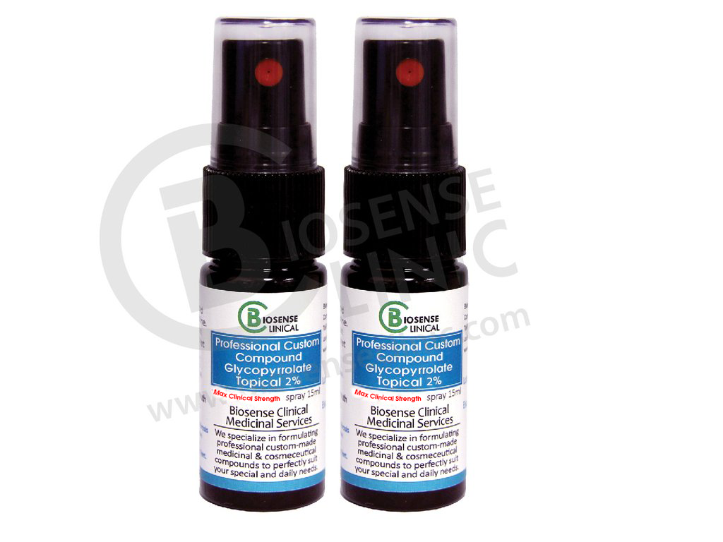 BiosenseClinical Glycopyrrolate Topical spray  - 15 ml - Biosense Clinic