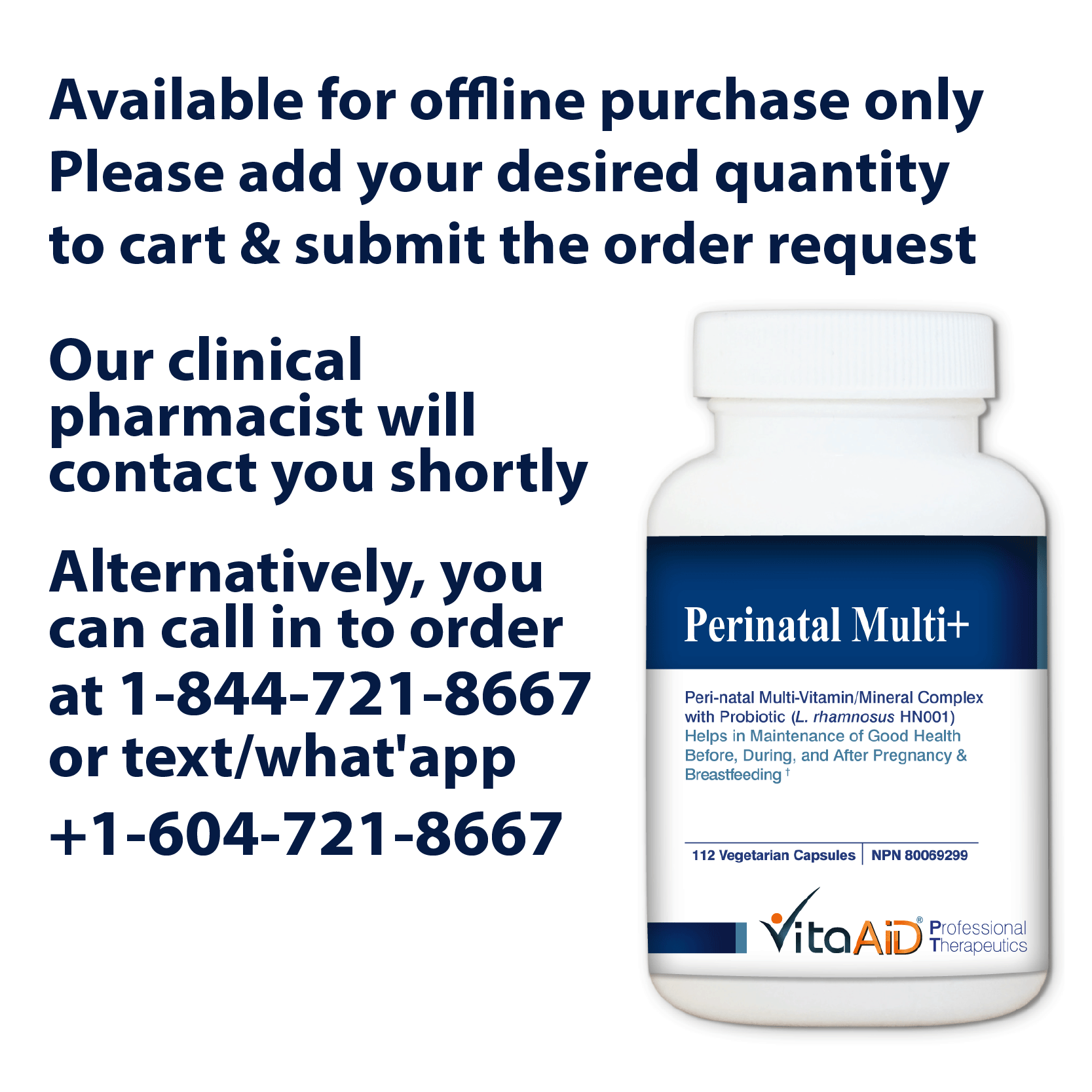 VitaAid Perinatal Multi+ - Biosense Clinic