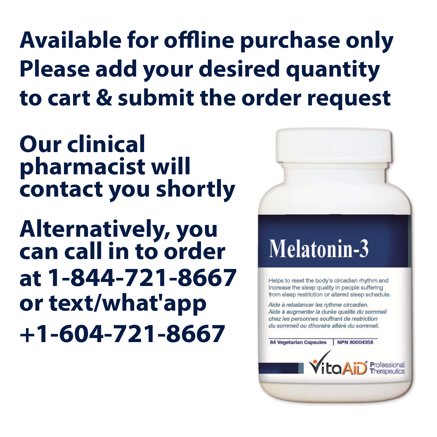 VitaAid Melatonin-3 - Biosense Clinic
